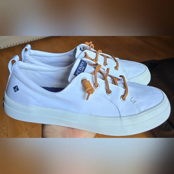 Sz 9 Women's SPERRY TOP-SIDER CREST VIBE White Casual Shoes - Picture 3 of 8